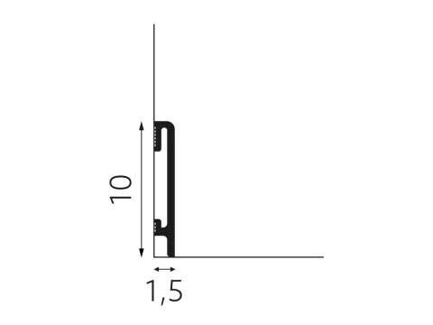 Listwa podłogowa DuroFit kaszmir 10 cm - PF100K